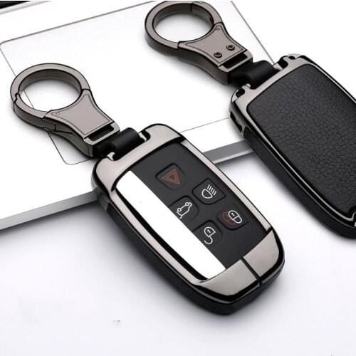 Zinc Alloy Car Key Case Cover Shell For Land Rover A9 Range Rover Sport Evoque Freelander 2 Jaguar XE XJ XJL XF C-X16 V12 Guitar
