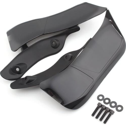 Black Adjustable Wind Side Wing Windshield Air Deflector For Harley Touring Road Glide FLTRX 2015-2020 Motorcycle Accessories