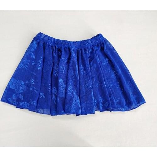 Kids Baby Dance Skirt For Girls Lace Short Skirt With Leotards Practice Ballet Yoga Pink Green Royal Blue For Children