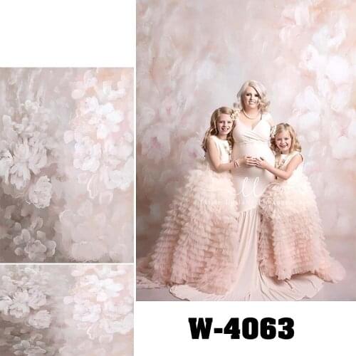 Art Painting Watercolor Pink Floral Background Photography Backdrops Photocall Portrait Backdrop For Taking Picture Curtains