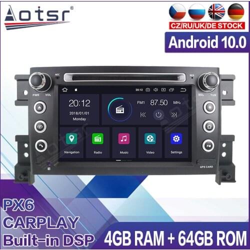 64G Android Radio Tape Recorder Car Multimedia Player Stereo For Suzuki Grand Vitara 2005-2012 Head Unit GPS Navigation No 2din