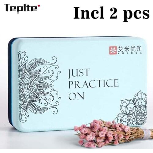 2 pcs set high density foam EVA Yoga Block Sports Fitness Body Shaping Gym Exercise auxiliary