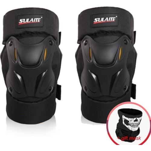 SULAITE Motorcycle Knee pads bike knee protector motorcycle protection slider Cycling Skating Motocross protective gear knee pad