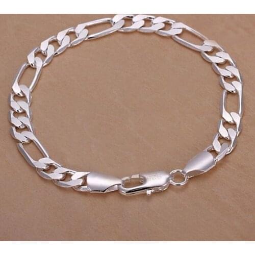 New High-end Mens Fine Brass Color Bracelet Fashion Jewelry Gift Mens 20cm Square Beautiful Gem Versatile Bracelets Temperament