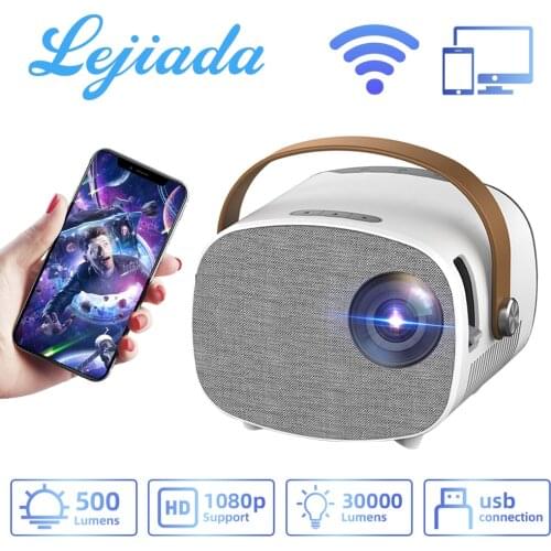 LEJIADA YG230 Mini Portable 640*480 Pixel Full HD 1080P Support 100'' Display Home Theater Video Movie Projector