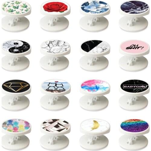 Luxury Finger Mobile Phone Grip Holder For iPhone 12 pro max Huawei Samsung Round Phone Ring holder Car Mount Stand