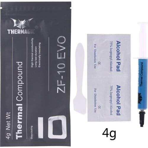 ZF-10 Thermal Compound Conductive 10.8W/M k Grease Paste Silicone Plaster Heat Sink for CPU GPU Chipset Notebook Cooling