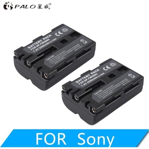 High Quality 2pcs 2000mAh NP-FM500H NP FM500H Batteries for Camera for Sony A57 A58 A65 A77 A99 A550 A560 A580 Battery NP-FM500H