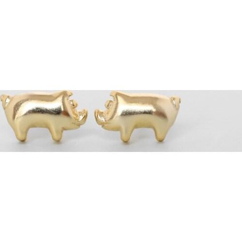 925 Sterling Silver Splicing Cute Animal Stud Earrings For Women Casual Style Girl Earings Personality Sterling-silver-jewelry