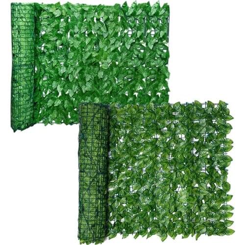 0.5x1m/0.5x3m Artificial Ivy Privacy Fence Screen Artificial Hedges Fence And Faux Ivy Vine Leaf Decoration For Garden Decor
