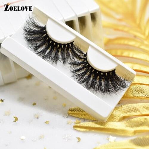 Full Strip Lashes Make Up Magnetic Eyelash Mink In Bulk Mix Style False Eyelashes Fluffy 25mm Lashes Wholesale Hand Made Eyelash