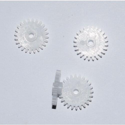10/100pcs 24tooth/2MM hole/0.5M plastic motor gear/Reducer gear/rc car/DIY toys parts/technology model/baby toys/242A