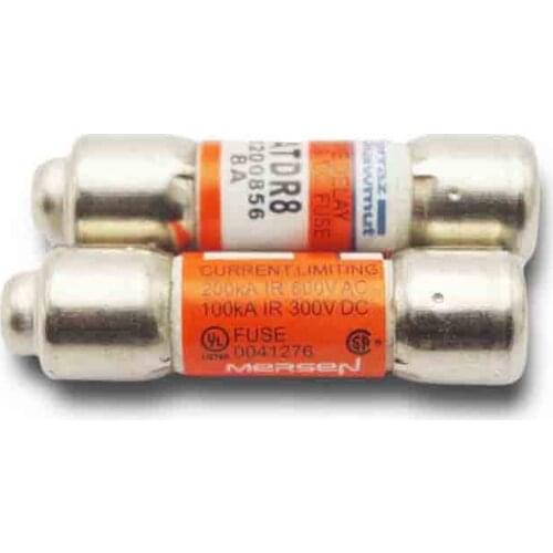 10pcs Power Fuse ATDR8 600V 8A Time Delay Car Fuse for small motor Protection