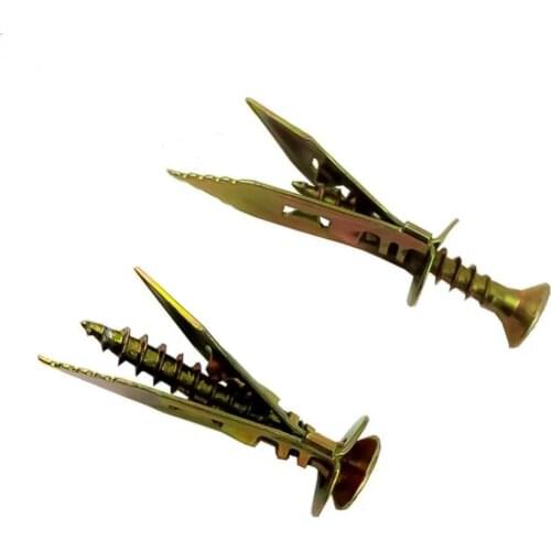 10Pcs Self Tapping Screws Expansion Design Sturdy Metal Easy Operation Reusable Self-drilling Anchors Kit for Home