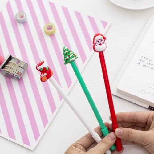 30 Pcs Santa Boots Pen Creative Gel Pens Black 0.5 Mm Student Stationery Writing Pens Wholesale Factory School Supplies