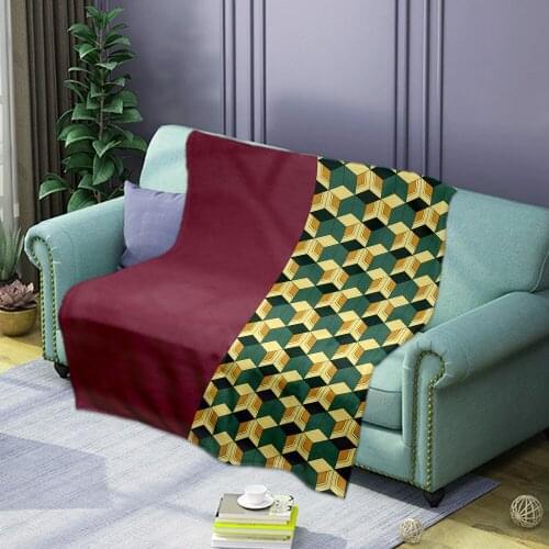 3D New Animation Ghost Vanishing Blade Printed Soft And Comfortable Home Flannel Printed Sleeping Blanket