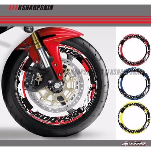 4 X Thick Edge Outer Rim Sticker Stripe Wheel Decals Fit all HONDA CBR 600RR CBR600RR