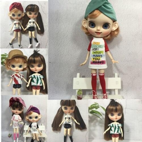 7 Styles 1/6 Blyth Doll Handmade Fashion Outfit Daily Casual Wear For Barbie Clothes Accessories For DIY 1/6 BJD Dolls Child Gi