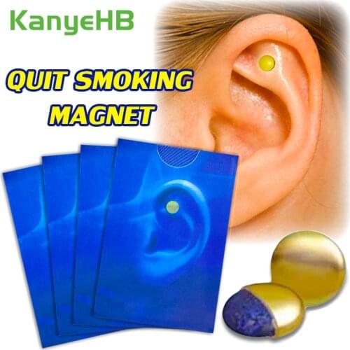 8pcs/4pairs Stop Smoking Magnet Quit Smoking Auricular Acupressure Magnet Natural Ingredient No Side Effect Health Therapy A381