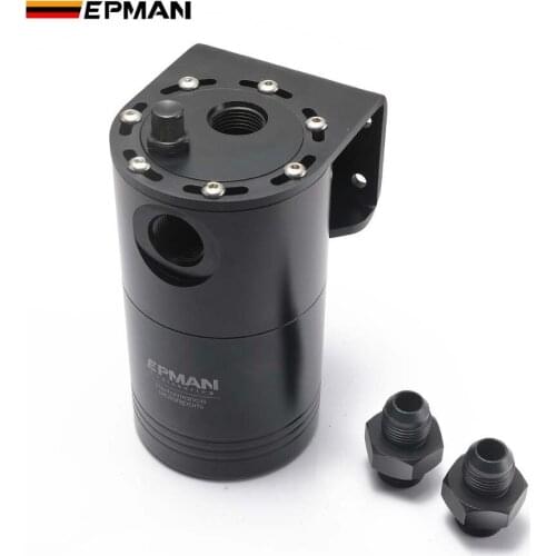 EPMAN Aluminium Racing Oil Catch Tank/Can Round Can Reservoir Turbo Oil Catch can / Can Catch universal EPJYH192