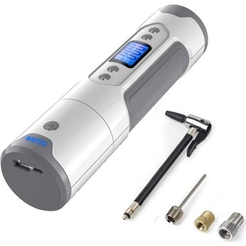 Car Air Compressor 12V 150PSI Portable Mini Inflatable Electric Pump For Car Bicycle Rechargeable Pump With LED Emergency Light