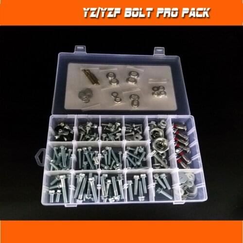 210 PCS Front and rear mudguard bolts and screws For YAMAHA YZ YZF 100-450 2003-2020