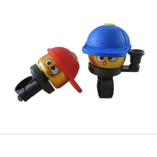 Kids Bike Bell Cartoon Kid Baseball Hat Bike Bell Red Blue Or Light Blue