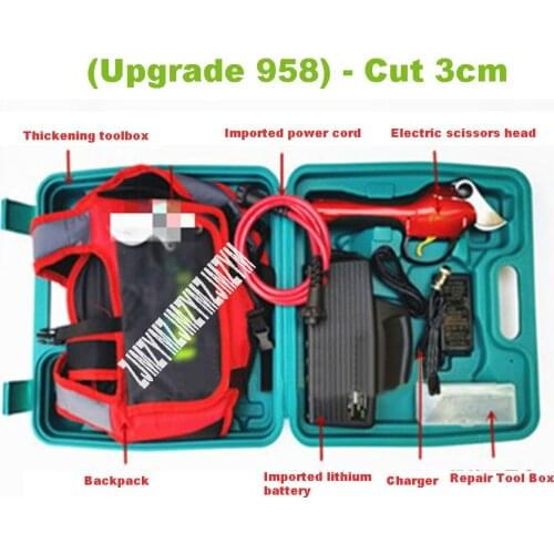 Electric Pruning Shears 958 Portable Gardening Fruit Tree Branch High Branch Shears 36V 3h Rechargeable Electric Scissors 3CM
