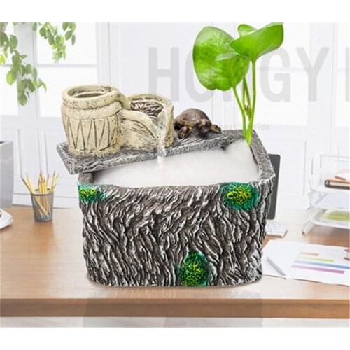 HONGYI 1 piece low water level small fish tank filter top waterfall clean water three in one filtering equipment filter box slot