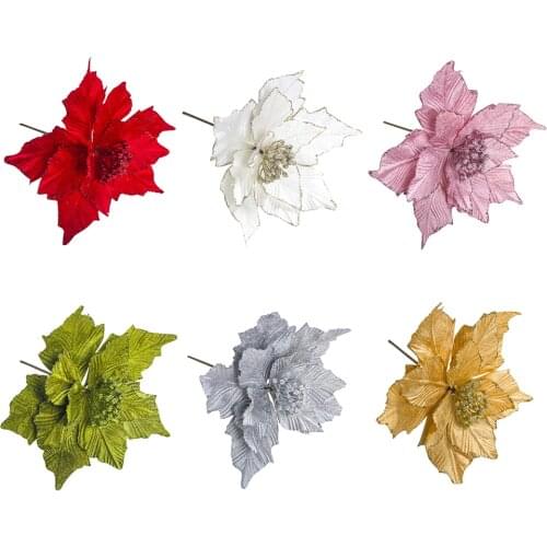 Artificial Flowers Xmas Tree Decorations Christmas Party Home DIY Decorations New Year Christmas Decorations Christmas Gift