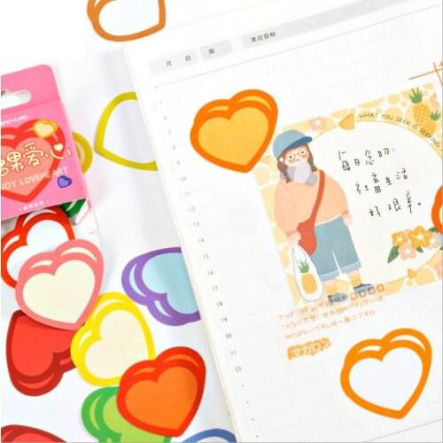 45pcs per box Christmas Decoration Gift Box Sealing Sticker Love Heart Shape Mini Stationery Scrapbook Cute Decoration Student