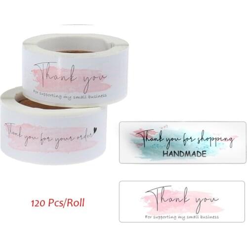 120 Pcs/Roll "thank You For Your Order" Sticker For Business Decoration Labels For Your Orders