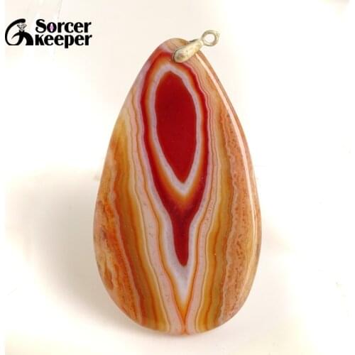 Natural Red Agates Pendants Charms Necklaces Womens Crystal Slice Brazil Healing Reiki Stone Beads for Jewelry Making BC099