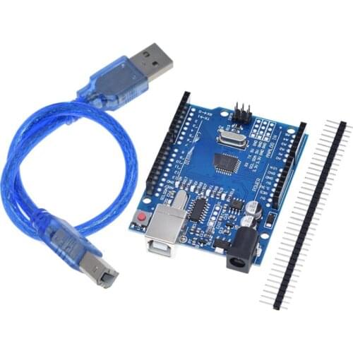 Cuiisw 1PCS UNO R3 UNO board UNO R3 CH340G+MEGA328P Chip 16Mhz For Arduino UNO R3 Development board+USB CABLE