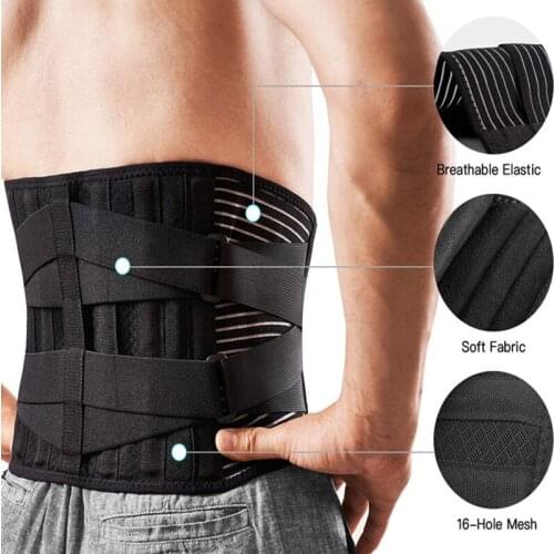 Waist Support Abdominal Binder Volleyball Weight Lifting Body Shaper Waist Trainer Gym Back Lumbar Support Brace Faja Hombre