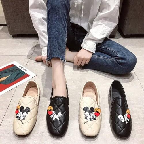 2021 Disney Cartoon Mickey Mouse Boys Womens sandals Girls Sneakers Student Sports Running Shoes Anti-Slippery Shoes Size 35-40