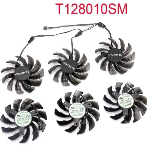 T128010SM PLD08010S12H 12V 0.20A 75mm Fan 40*40*40mm For Gigabyte GTX 970 GV-N970WF3-4GD Graphics Card Cooling Fan