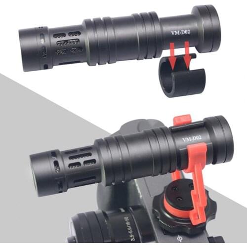 VM-D02 Condenser Microphone Cardioid Directional Shockproof Universal Mini Noise Reduction Microphone for Camera