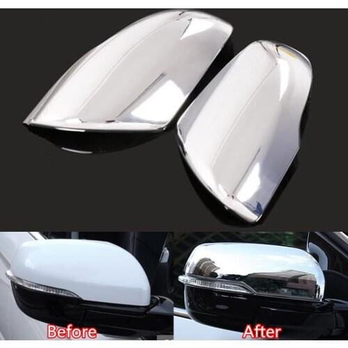 YAQUICKA Fit for Ford Edge 2015 Exterior Accessories Rearview Mirror Cover Trim Chromium Styling Car-covers 2Pcs/set ABS
