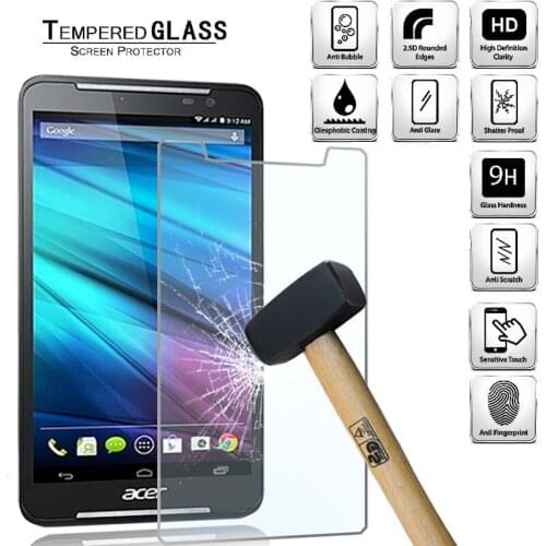 Tablet Tempered Glass Screen Protector Cover for Acer Iconia Talk S Eye Protection Anti-Scratch Explosion-Proof Tempered Film