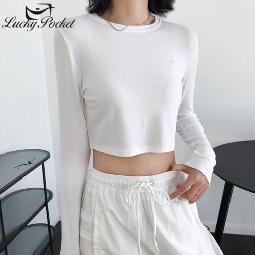 Women Summer Solid Color Fashion Casual Crop T-Shirt Female Slim White Brand High Quality Short Tees Ladies O-Neck New Tops M349