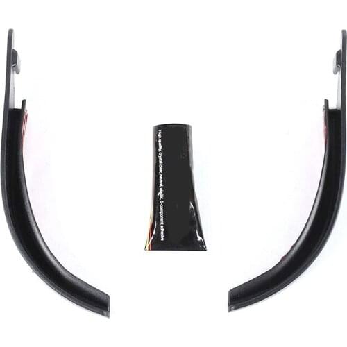 Hardtop Rain Diverters ABS Drip Rail Extension Rain Gutter Exterior Accessories for Jeep Wrangler JK JKU 2007-2017 2PCS