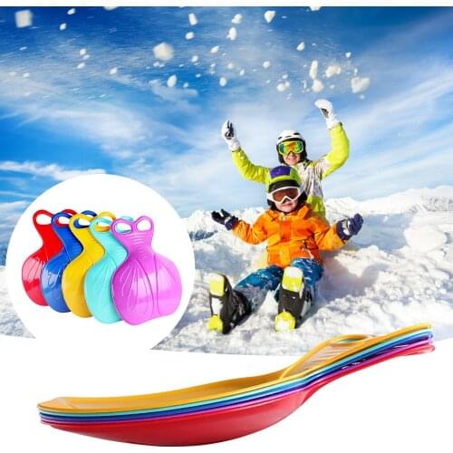 Winter Outdoor Sport Thicken Kids Adult Snow Sled Sledge Ski Board Sleigh Outdoor Grass Skiing Boards Sand Slider Snow Luge #J2P