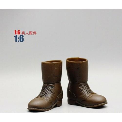 1/6th Soldier Accessories Brown Hollow Army Boots Model for 12" Figure