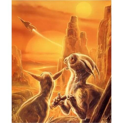 5D DIY Full Round Diamond Painting Starry Sky Cross Stitch Science Fiction World 3D Embroidery Rhinestone Mosaic Home Decor Y508