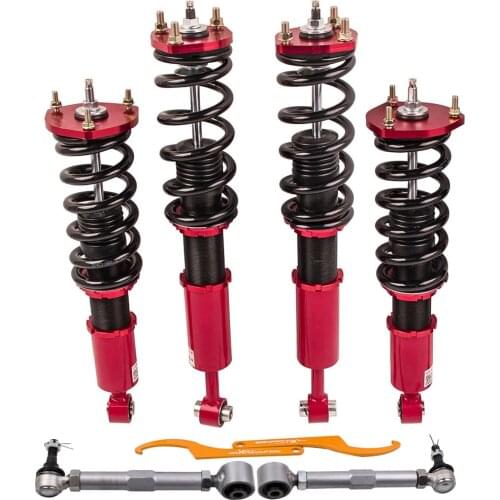 24 Ways Adjustable Damper Shocks Coilovers + Control Arms For Lexus XE10 IS200 IS300 Sedan 4D 2001-2005 Suspension Strut