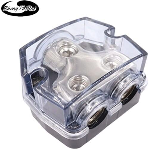 Car audio modification one point two/three/five ground box junction box hub splitter negative fuse seat