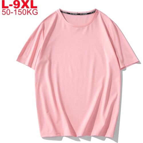 Big Tshirt Chest 158cm 180kg Mens Summer T-shirt Casual Short Sleeve T Shirt Men Quick Dry T-shirts Male Plus Size 7xl 8xl 9xl