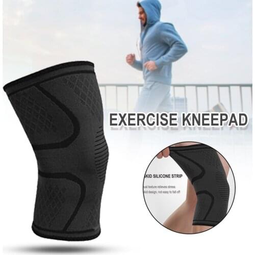 Fitness Running Cycling Elastic Knee Pads Non Slip Support Braces Sport Compression Knee Pad Sleeve for Basketball Sport Health