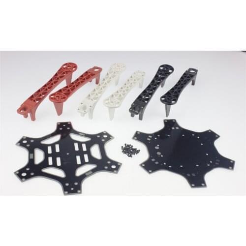 F05114 F550 Hexa-Rotor Air Frame FlameWheel Kit 550 mm As For KK MK MWC MultiCopter Hexacopter UFO Heli